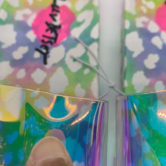 Luv Betsey NEW Slides Slip-Ons Iridescent Clear Multi 7 Jelly Sandal Flip Flop - Picture 7 of 8